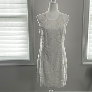 Lily Pulitzer white lined dress.